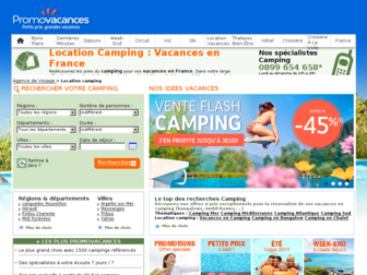 camping.promovacances.com website preview