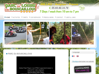 parc-bouscaillous.fr website preview