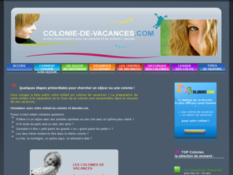 colonie-de-vacances.com website preview