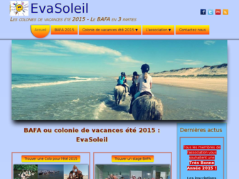 colonie-evasoleil.com website preview