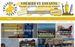 voyagesetenfants.com website preview