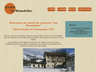 centreleshirondelles.info website preview