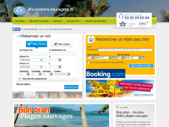 evasionvoyages.fr website preview