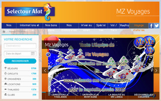 mzvoyages.fr website preview