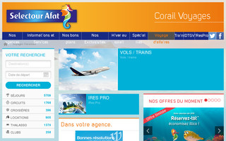 corailvoyages.fr website preview