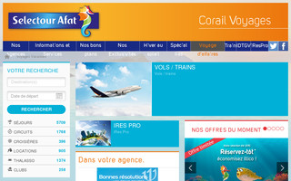 corailvoyages.fr website preview