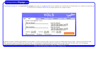 comparateurvoyage.com website preview