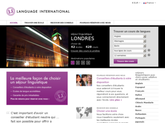 languageinternational.fr website preview