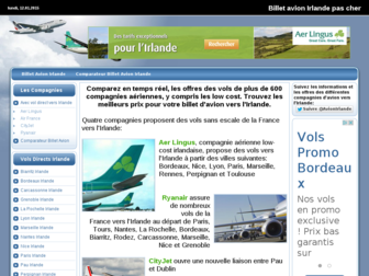 billetavionirlande.fr website preview