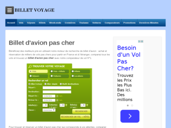 billet-voyage.com website preview