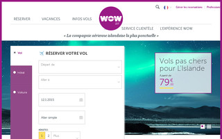 wowair.fr website preview