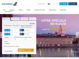 icelandair.fr website preview