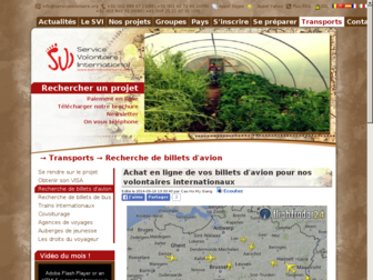 avion.servicevolontaire.org website preview