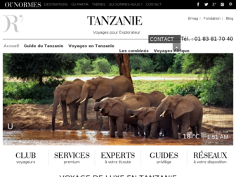 tanzanie.ornormes.fr website preview