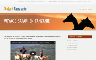 safaritanzanie.fr website preview