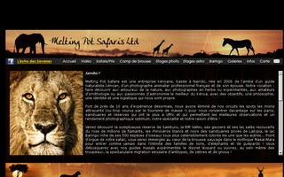 meltingpotsafaris.com website preview