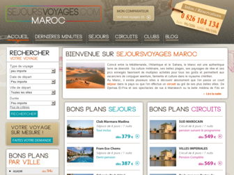 sejoursvoyagesmaroc.com website preview