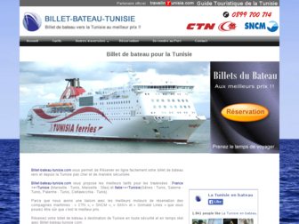 billet-bateau-tunisie.com website preview