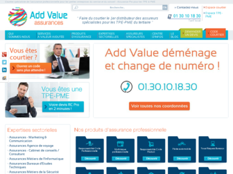 addvalue-assurance.fr website preview
