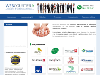 webcourtier.fr website preview