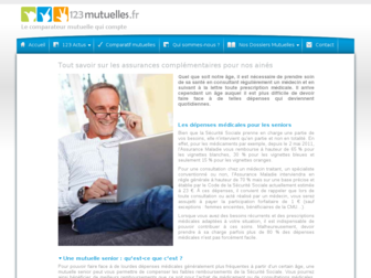 mutuelle-senior.123mutuelles.fr website preview