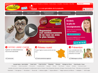 mutuellelacholetaise.fr website preview