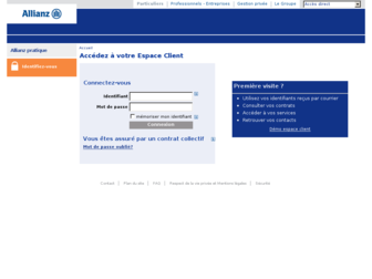 espaceclient.allianz.fr website preview