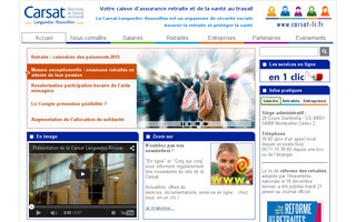 carsat-lr.fr website preview