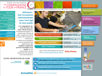 paris.compagnonsdutourdefrance.org website preview