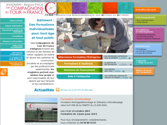 avignon.compagnonsdutourdefrance.org website preview