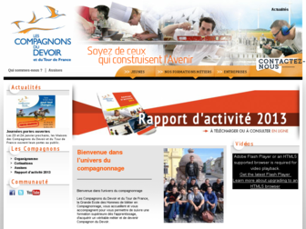 compagnons-du-devoir.com website preview