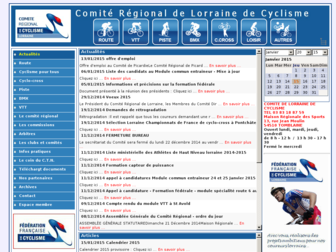 lorraine-cyclisme.com website preview