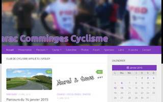 claraccommingescyclisme.fr website preview