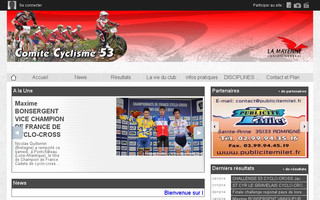 comitecyclisme53.com website preview