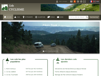 cols-cyclisme.com website preview