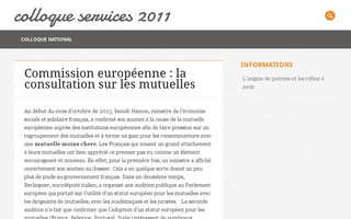 colloqueservices2011.fr website preview