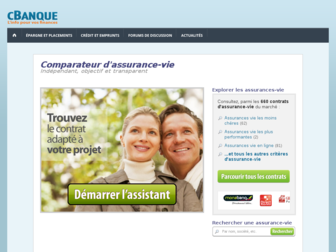 assurance-vie.cbanque.com website preview