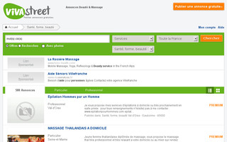 massage-sante.vivastreet.com website preview