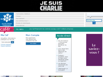 caf.fr website preview