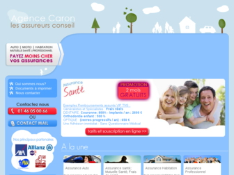 agencecaron.fr website preview