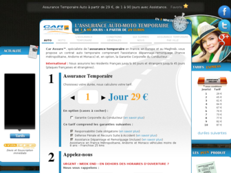 assurancetemporaire.org website preview
