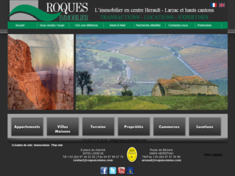 roques-immobilier.com website preview