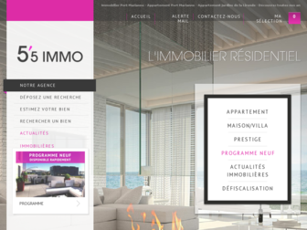 55immo.com website preview