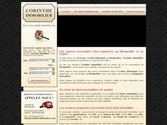 corinthe-immobilier.com website preview