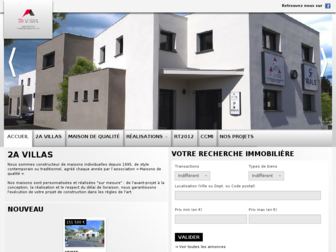 2a-villas.com website preview