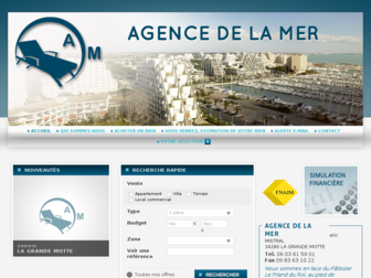 agencedelamer.net website preview