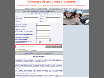 comparatifassurancescooter.fr website preview