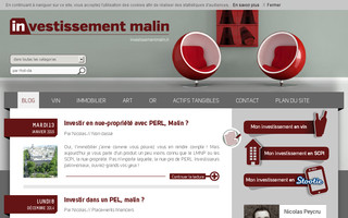 investissementmalin.fr website preview