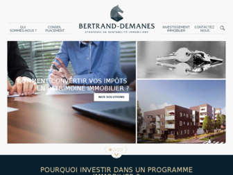 bertrand-demanes.fr website preview