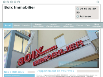 boiximmobilier.com website preview